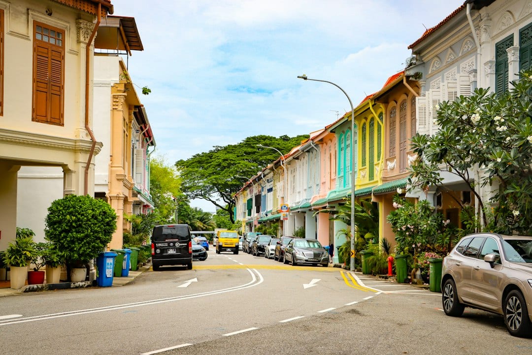 Kovan landed homes street view with greenery