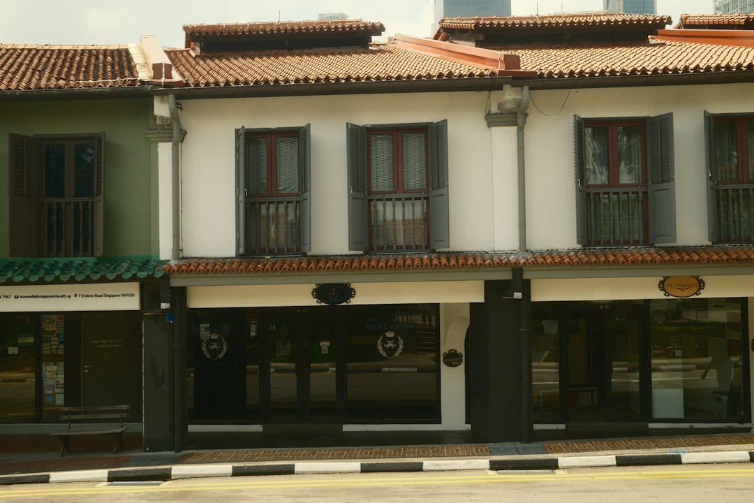 Rebuilt landed home street view