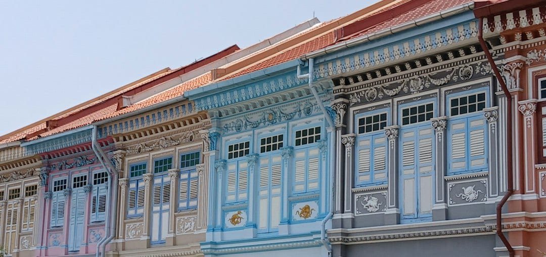 Row of Singapore terrace houses